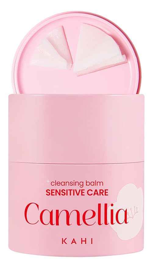 KAHI Cleansing Balm Sensitive Care Camellia - Gentle Makeup Remover Balm with Camellia Seed Oil & Vitamin E - Korean Skincare with Only 10 Ingredients 1.69 oz