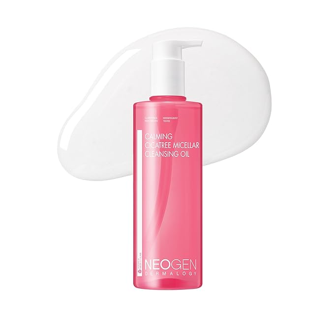 DERMALOGY by NEOGENLAB Calming Cleansing Oil, Cica Tree Micellar Formula for Sensitive Skin, Deep Makeup & Sunscreen Remover, Korean Skincare, K-Beauty, 10.14 fl oz (300 ml)