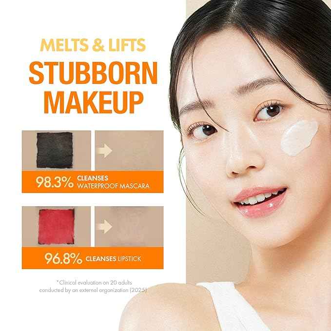 KAHI Cleansing Balm Nourish Care Carrot - Makeup Remover Balm with Carrot Seed Oil, Shea Butter & Cranberry Scrub - Gentle Exfoliating Korean Skincare 1.69 oz