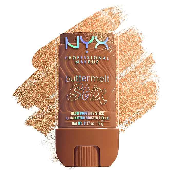 NYX PROFESSIONAL MAKEUP Buttermelt Glaze Stix, Non-Greasy Highlighter Stick With Up To 8HR Make Up Wear - 11 Melt You Later (Bronze)