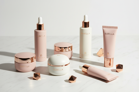 BUBELLA beauty products packaging